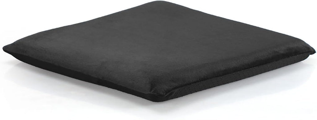 Augld Square Chair Seat Cushion Memory Foam Chair Cushion for Kitchen, Dining,Office or Car 16x16 in Black