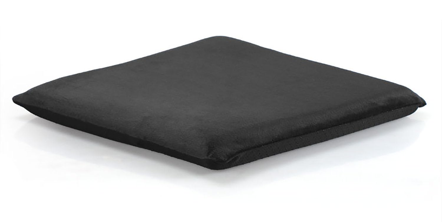Augld Square Chair Seat Cushion Memory Foam Chair Cushion for Kitchen, Dining,Office or Car 16x16 in Black
