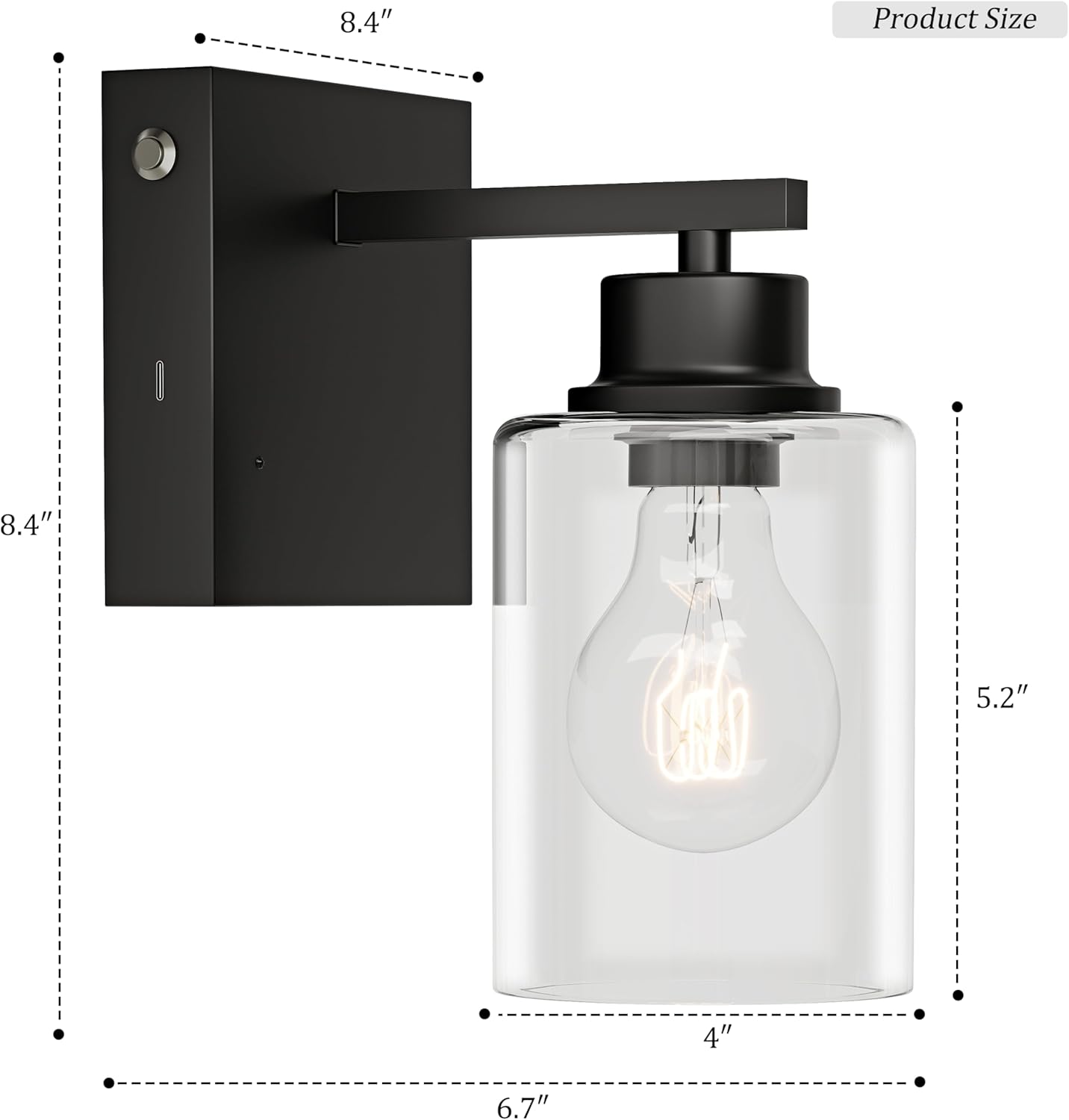 Battery Operated Wall Sconce Set of 2, Black Rechargeable Wall Lights with Timer Function, Easy Install Dimmable Wireless Wall Lamps Sconces Wall Decor for Living Room Bedroom Hallway, Emergency 3000K