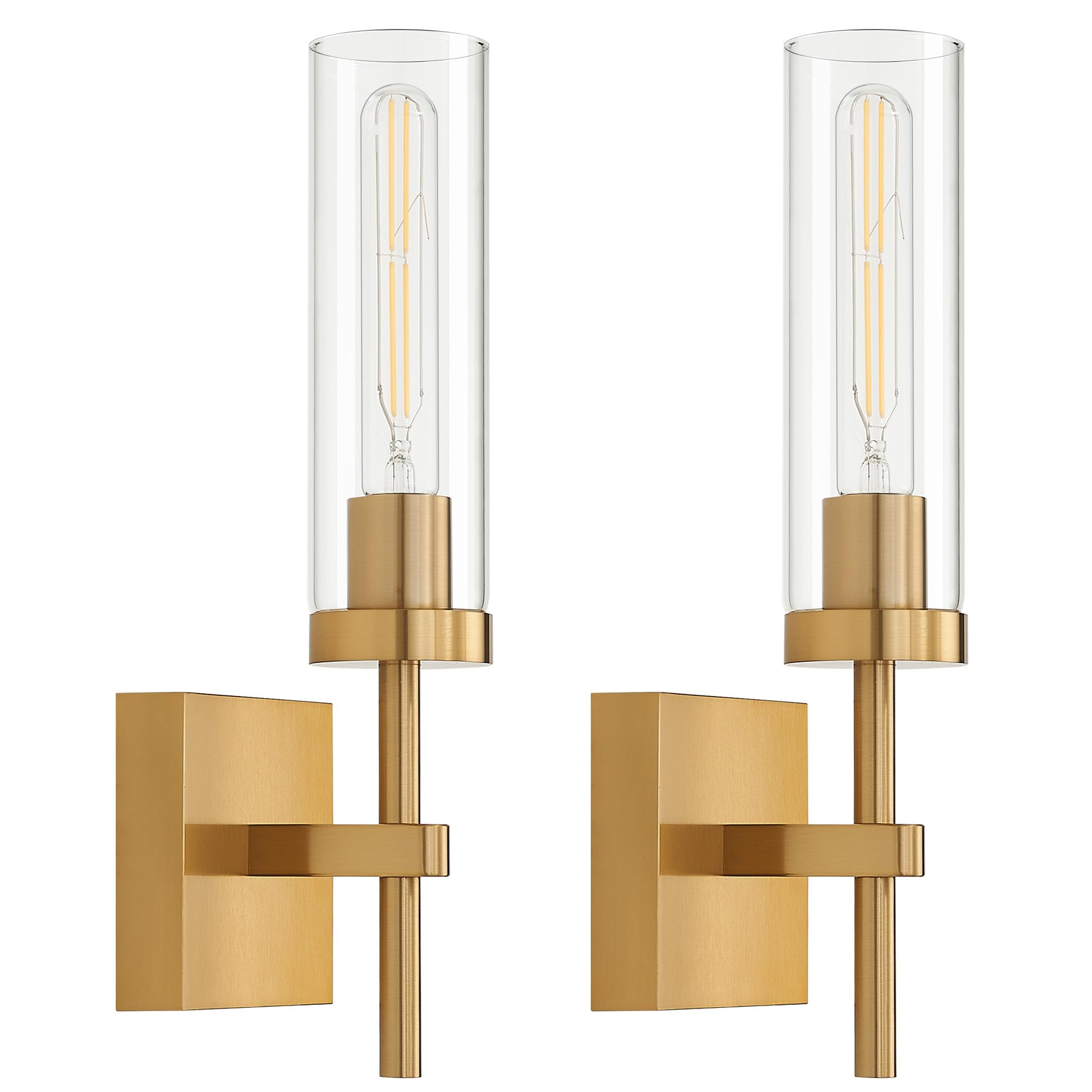 Wireless Wall Sconces with Remote Control, Battery Operated Wall Sconce Set of 2, Black & Gold Rechargeable Dimmable Wall Light for Bedroom Living room Bathroom Hallway Entryway Stairwell, 3000K