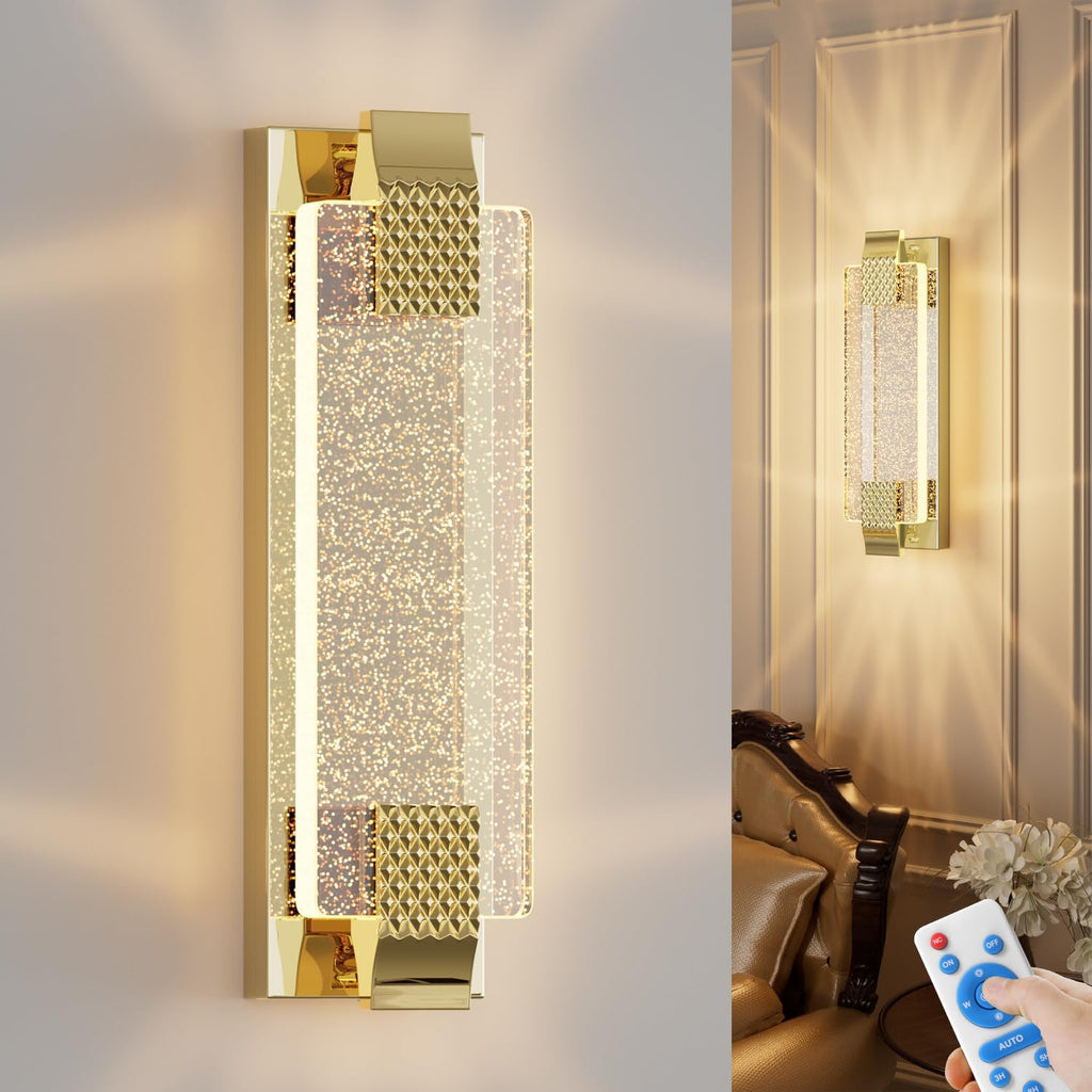 camuucci Battery Operated Wall Sconce Rechargeable Battery Powered 12000mAh Wall Light Indoor Not Hardwired Wall Lamp Fixtures for Bedroom Living Room 1Pack