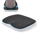 GOFORIT Molded Memory Foam Seat Cushion, Patent Dual-Layer Foam Design Office Chair Pad, Ergonomic Coccyx Cushion for Sciatica Pain Relief,Light Grey