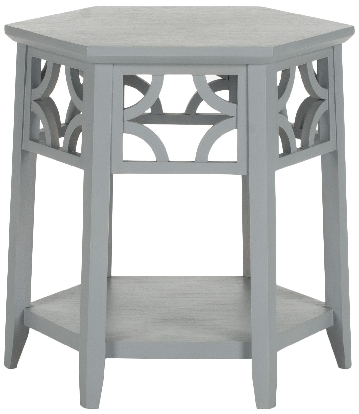 Safavieh American Homes Collection Connor Light Brown Hexagon End Table