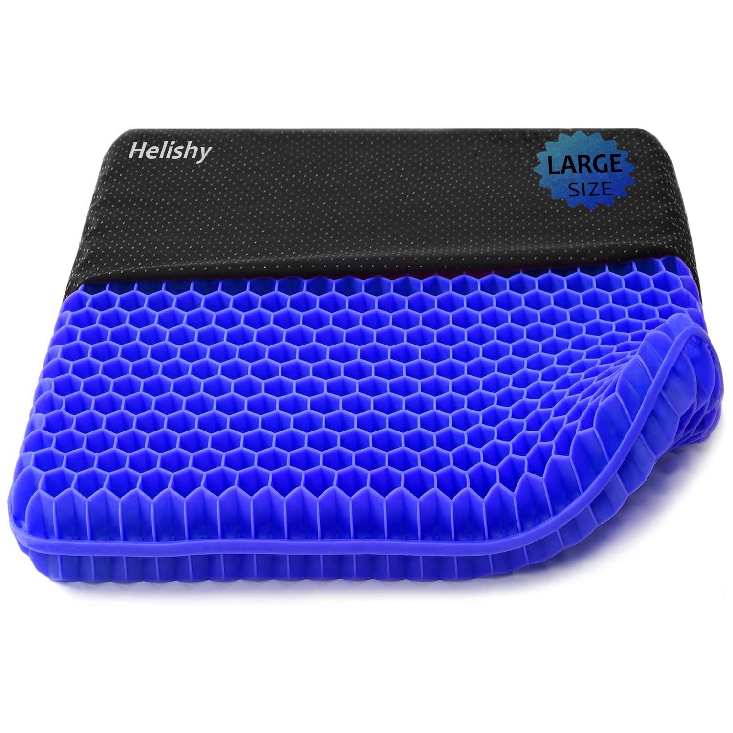 Gel Seat Cushion, Double Thick Egg Gel Cushion for Pressure Pain Relief, Breathable Wheelchair Cushion Chair Pads for Car Seat Office Chair (16x14x1.65inch)