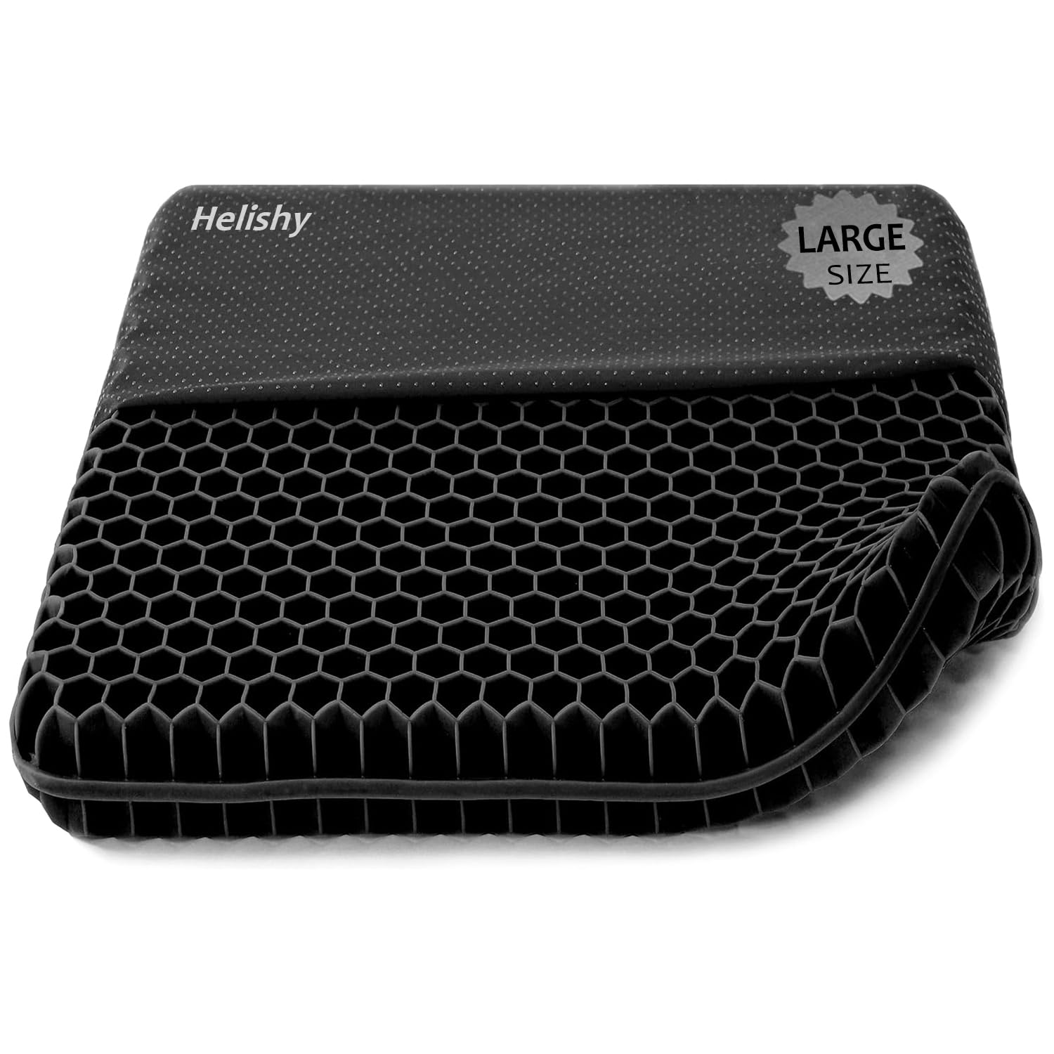 Gel Seat Cushion, Double Thick Egg Gel Cushion for Pressure Pain Relief, Breathable Wheelchair Cushion Chair Pads for Car Seat Office Chair (16x14x1.65inch)