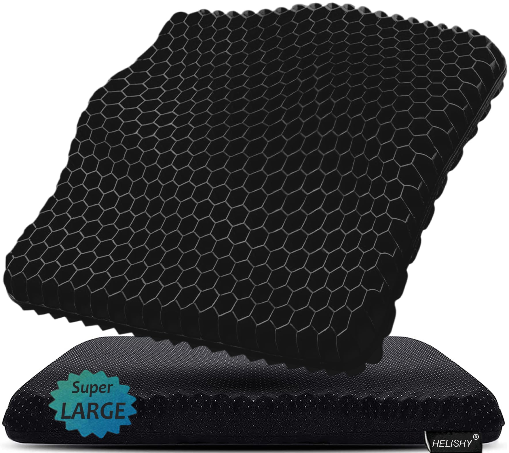 Gel Seat Cushion - Non-Slip Egg Seat Cushion Chair Pads - Office Chair Car Seat Cushion for Sciatica & Back Pain Relief - Coccyx Cushion for Home, Wheelchair, Computer, Desk Chair, Truck