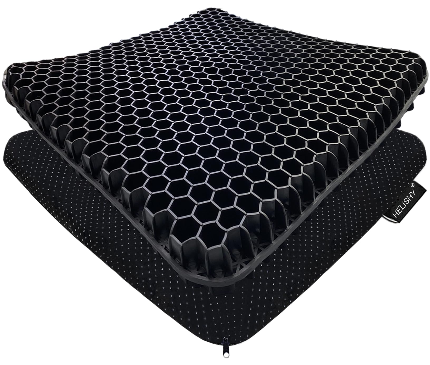 Gel Seat Cushion for Long Sitting - 1.65inch Double Thick Cooling Egg Cushion for Back, Hip, Sciatica, Coccyx, Tailbone Pain Relief - Office Chair Car Seat Cushion – Wheelchair Cushions