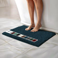 Muddy Mat Chenille Bathroom Rugs Quick Dry Microfiber Mats Non Slip Washable, Extra Thick, Soft and Highly Absorbent Bath Mats for Bathroom, Kitchen, and Shower Floor - Grey Small 28"X18"