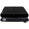 Gel Seat Cushion for Long Sitting, Extra Thick Gel Cushion for Wheelchair Soft Chair Pads for Office Home Chairs Car Seats Long Trips - Back Sciatica Hip Tailbone Pain Relief Cushion (Black)
