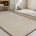 MontVoo Bath Mat,Chenille Absorbent Bathroom Mat Quick Dry Rubber Backed Bathroom Rugs Non Slip Washable Bath Mats,Ultra Thin Bathroom Rugs Fit Under Door,17"x24",White