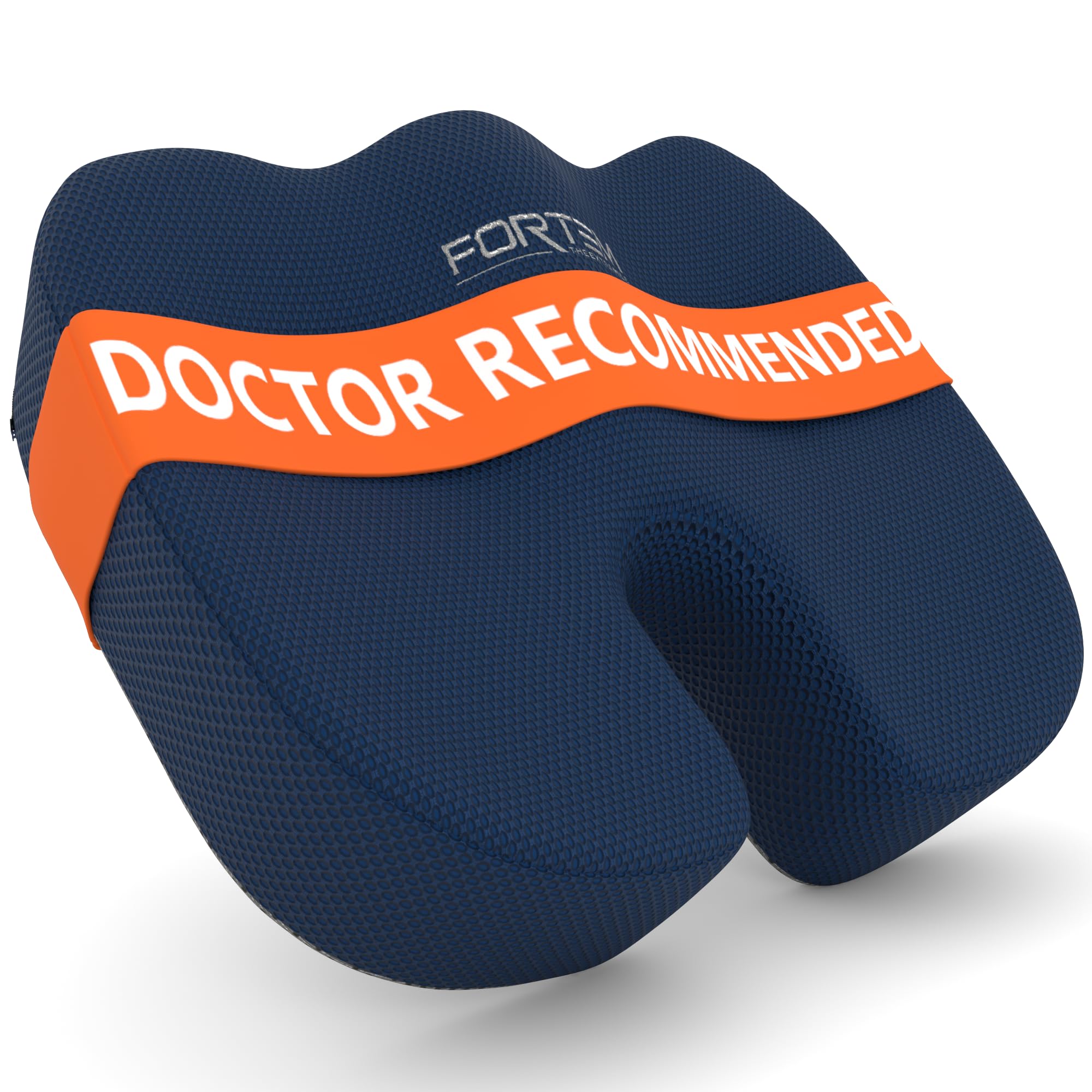FORTEM Seat Cushion, Office Chair Cushion, Desk Chair Memory Foam, Sciatica Coccyx Tailbone Pain Relief, Pressure Relief, Sitting Pad, for Long Gaming & Sitting, Washable Cover, Non Slip