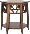 Safavieh American Homes Collection Connor Light Brown Hexagon End Table