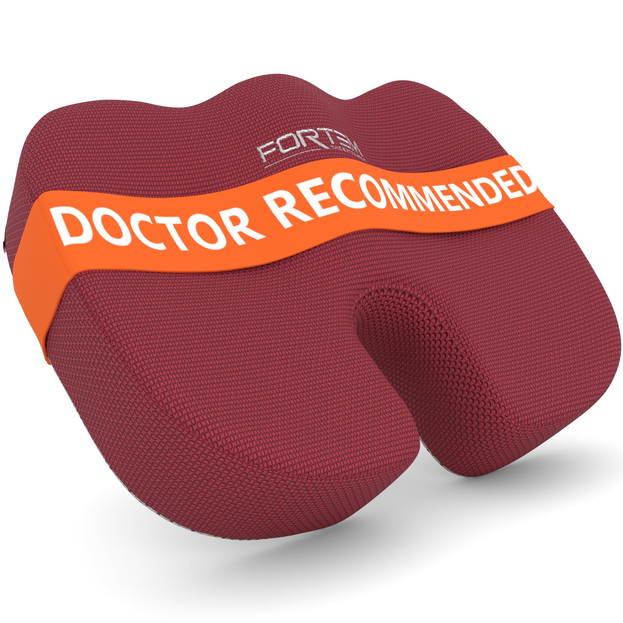 FORTEM Seat Cushion, Office Chair Cushion, Desk Chair Memory Foam, Sciatica Coccyx Tailbone Pain Relief, Pressure Relief, Sitting Pad, for Long Gaming & Sitting, Washable Cover, Non Slip
