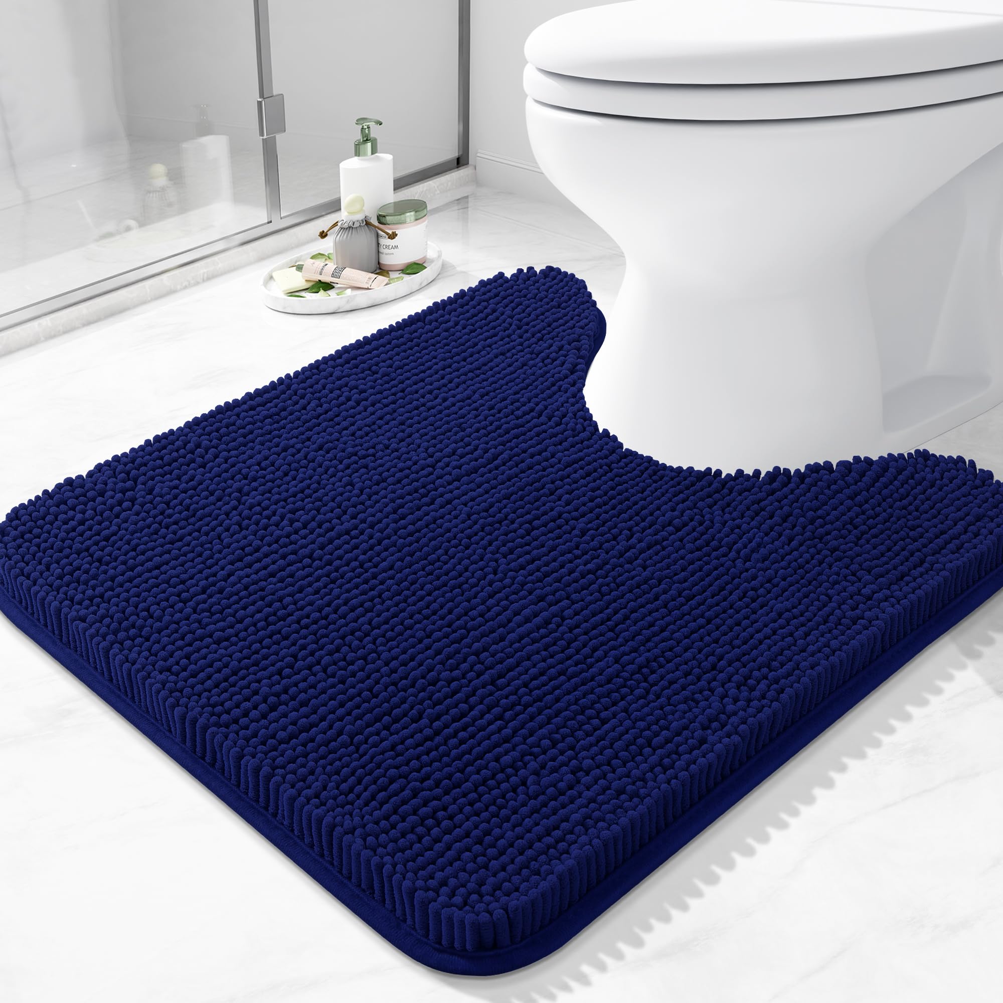 Arotive Bathroom Rugs 70x24, Extra Soft Absorbent Shaggy Chenille Bath Rugs, Machine Washable Rubber Backing Non-Slip Bath Mats for Bathroom Floor Tub and Shower, Home Decor Accessories, Beige