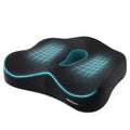 Memory Foam Seat Chair Cushion for Relieves Back Sciatica Pain Tailbone Pain Coccyx Degenerating Disc Orthopedic Osteoarthritis Prostate Cushion Low Back Pain Cushion Hip Shaping (Dark Gray)