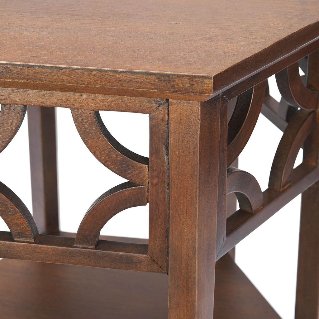 Safavieh American Homes Collection Connor Light Brown Hexagon End Table