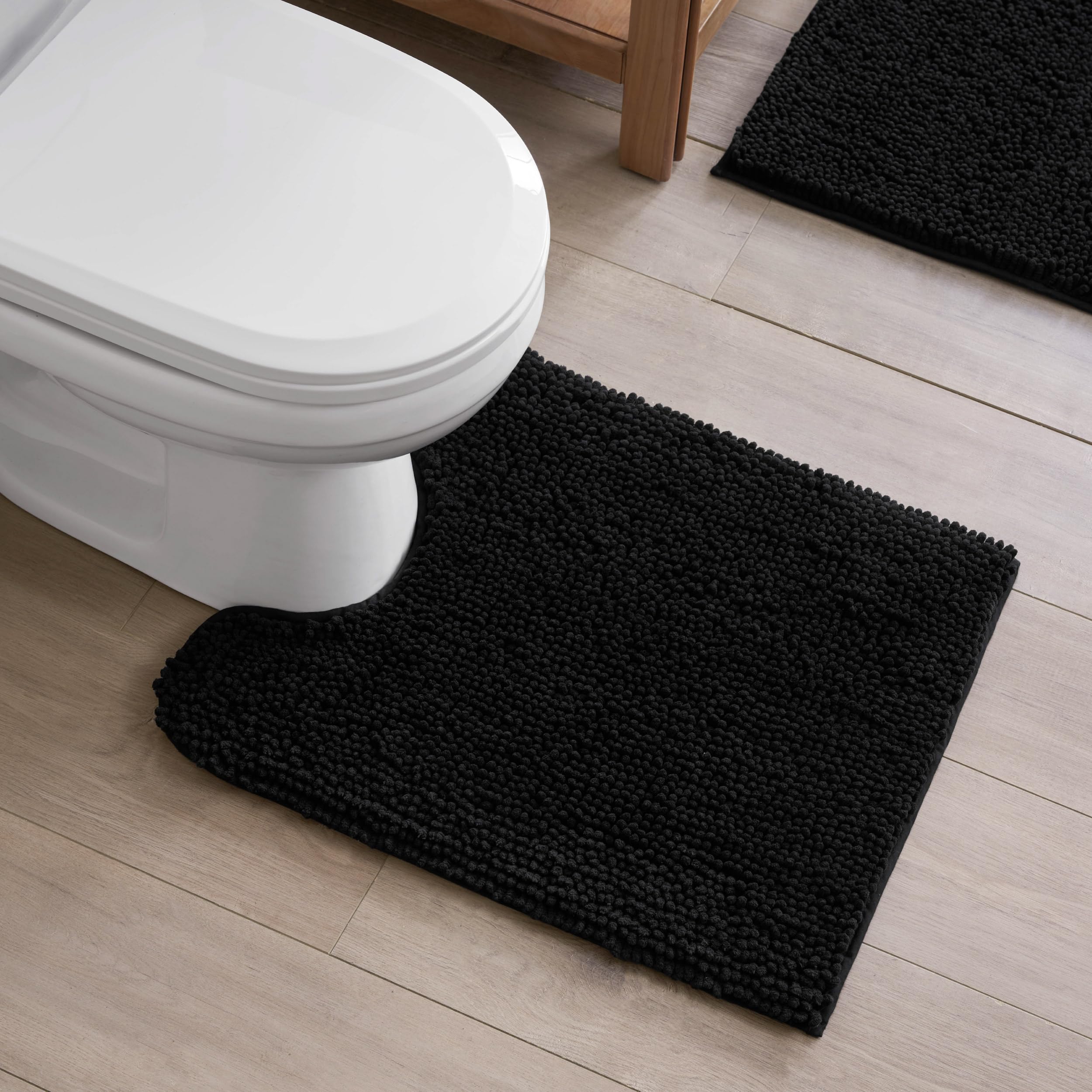 Creative Home Ideas Resort Collection Plush Chenille Bathroom Rugs – Non-Slip Backing and Machine Washable, Sage Green - 24 x 60 Inches Bath Mat
